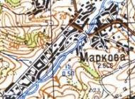Топографічна карта Маркової
