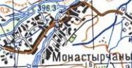 Топографічна карта Монастирчанів