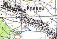 Топографічна карта Кривця