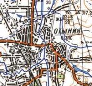 Топографическая карта Отынии