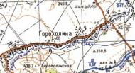 Топографічна карта Горохолиної