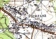 Топографическая карта Росильны
