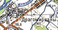 Topographic map of Dragomyrchany