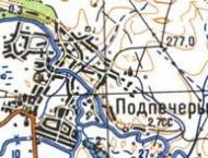 Topographic map of Pidpechery