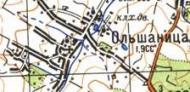 Топографічна карта Вільшаниці