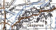 Topographic map of Svarychiv