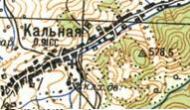 Топографічна карта Кальної