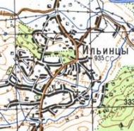 Topographic map of Illintsi