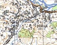 Topographic map of Troyitsya