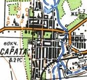 Topographic map - Sarata
